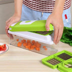 12-in-1 Vegetable Slicer for Fast Food Prep – Multi-Function Kitchen Cutter for Chopping, Slicing and Dicing - Our Family House