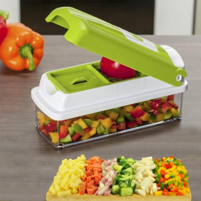 12-in-1 Vegetable Slicer for Fast Food Prep – Multi-Function Kitchen Cutter for Chopping, Slicing and Dicing - Our Family House