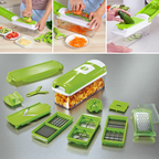 12-in-1 Vegetable Slicer for Fast Food Prep – Multi-Function Kitchen Cutter for Chopping, Slicing and Dicing - Our Family House
