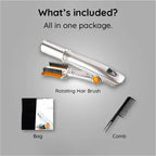 2-in-1 Rotating Hair Brush – Auto-Spin Styling Smoothing & Straightening - Our Family House