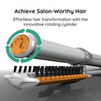 2-in-1 Rotating Hair Brush – Auto-Spin Styling Smoothing & Straightening - Our Family House