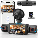 4-Channel Car Dash Cam Front, Rear and Sides with Night Vision and Wireless App Connection - Our Family House