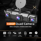 4-Channel Car Dash Cam Front, Rear and Sides with Night Vision and Wireless App Connection - Our Family House