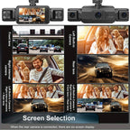 4-Channel Car Dash Cam Front, Rear and Sides with Night Vision and Wireless App Connection - Our Family House