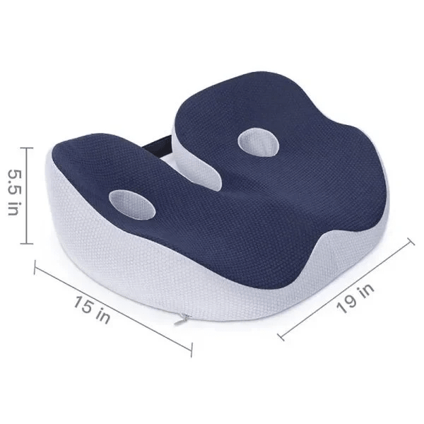 Adjustable Memory Foam Sit Bone Relief Seat Cushion - Our Family House