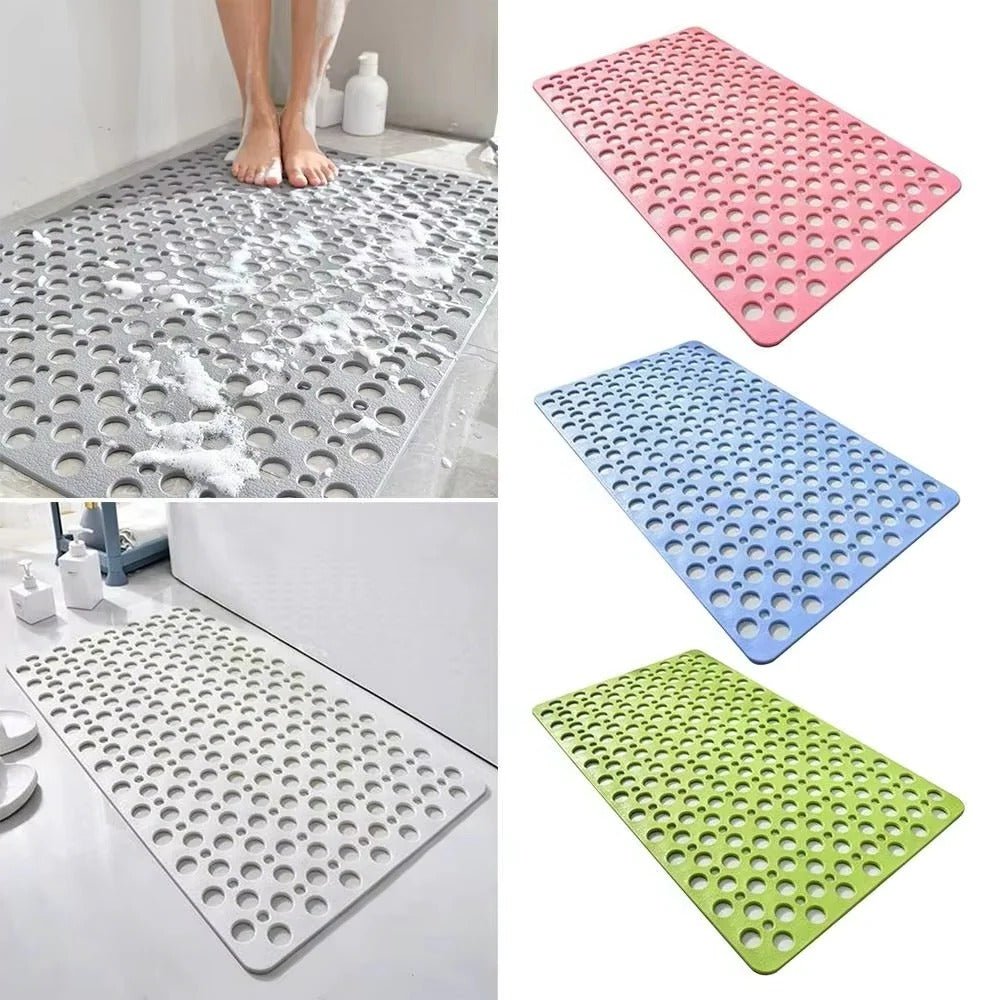 Anti-Mold Shower Mat with Non-Slip Extra-Porous TPE Design - Our Family House